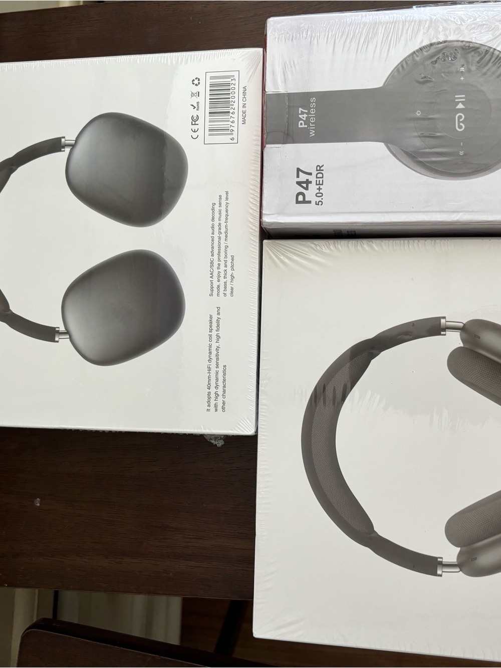 3 piece bundle!!Wireless Over-Ear Headphones in black, BNWT
